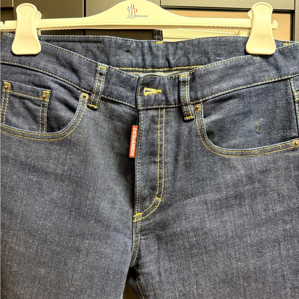 DSQUARED2 Men's Dark Blue Straight Jeans